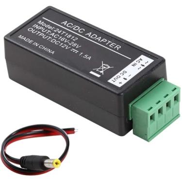Imagem de UHPPOTE Conversor adaptador de fonte de alimentação AC16-28V para DC12V para sistema de segurança CCTV