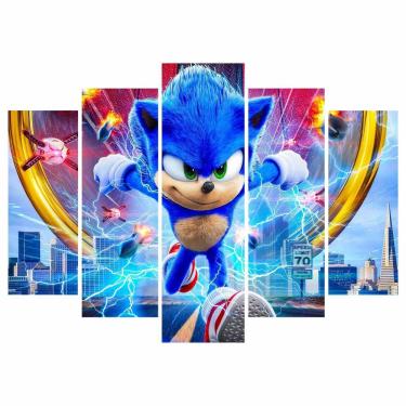 Imagem de Kit Decoração Festa Sonic Super Miles Tails Amy Knuckle