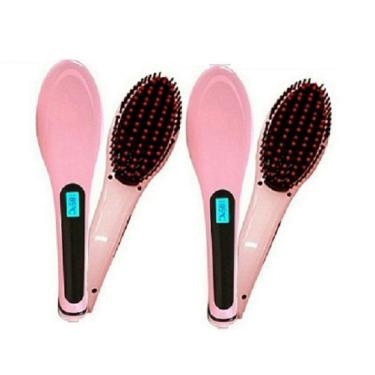 Imagem de Kit com 2 Escovas Alisadora Elétrica Chapinha