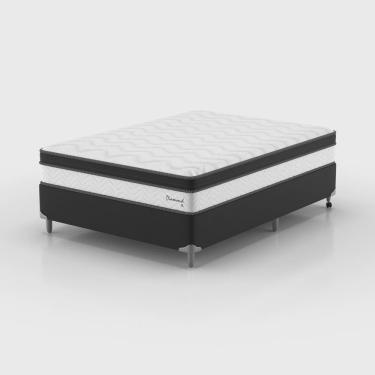 Imagem de Conjunto Casal Diamond Euro Pt Pt 1,38x1,88x0,63