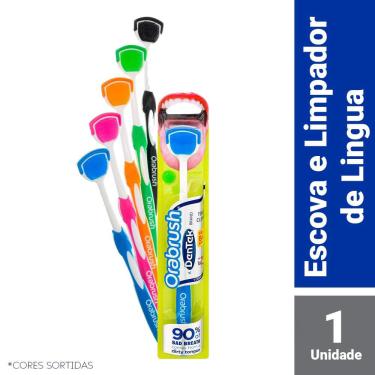Imagem de Escova e Limpador de Língua Dentek Orabrush