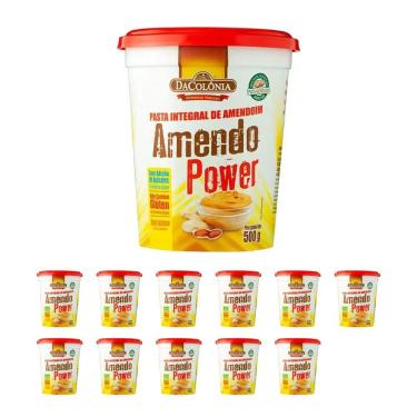 Imagem de Kit Pasta de Amendoim Da Colônia Integral 500g com 12 unidades