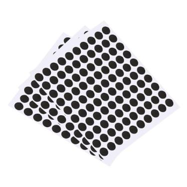 Imagem de PATIKIL Marcador de mesa de sinuca, 3 folhas/300 peças adesivos de ponto de sinuca de bilhar localizador de posição de bola para prática de bilhar, preto