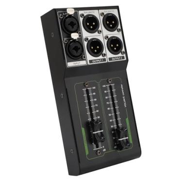 Imagem de Controlador de Volumes Passivos, Controle de Volume Estéreo Pro Com Plugue de Compatibilidade Ampla e Reprodução Sem Perdas para o de Som Doméstico de Estúdio, Ajustes de Nível