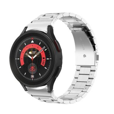 Imagem de Pulseira metal (não descasca) para galaxy watch 5 pro + pel. - TECH KI