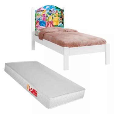 Imagem de Cama Solteiro Personagens Incluso Colchão D20 100% MDF Resistente - An