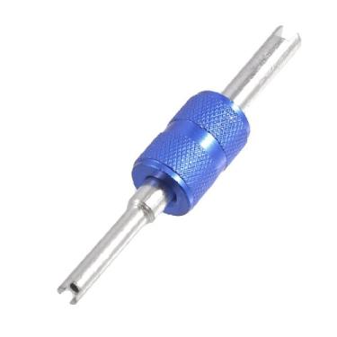 Imagem de Instalador de remoção de núcleo de haste de válvula de pneu de ponta dupla da uxcell de 7,6 cm