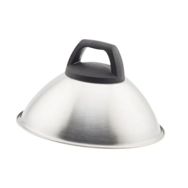 Imagem de Ｂｅｓｇａ Tampa de queijo derretido de hambúrguer em serviço pesado, tampa de aço inoxidável de vapor de aço inoxidável de grau comercial, 16.5cm