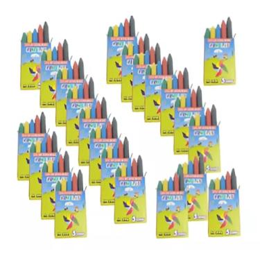 Imagem de Conjunto com 50 Brinquedinhos Mini Brinquedo Plástico Nacional Kit para Lembrancinhas Mimos Prendas Sacolinha Surpresa Festas (50 Caixas Giz de Cera)