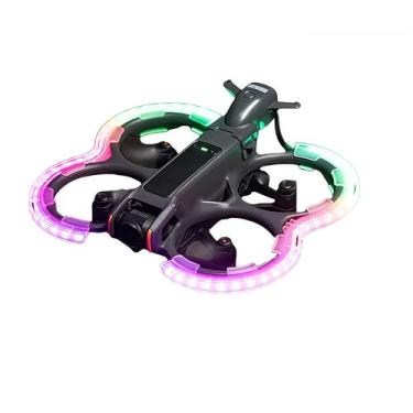Imagem de XUMIUZIY Propeller Guard Bumper for Avata 2 Drone, Propeller Guard Protector RGB Colorful Lampshade Prop Bumper, Drone Accessories for Avata 2, Luminous Design