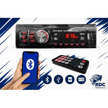 Imagem de Mp3 Player Som Carro Automotivo Bluetooth Pendrive Sd Rádio - First Op