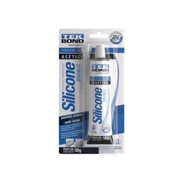 Imagem de Adesivo de silicone acético 50g branco Tekbond     , Branco