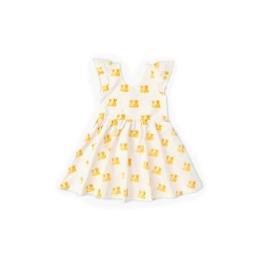 Imagem de MONICA + ANDY Vestido de manga curta orgânico para bebês Let's Dance, Puppy Bffs, 9-12 Meses