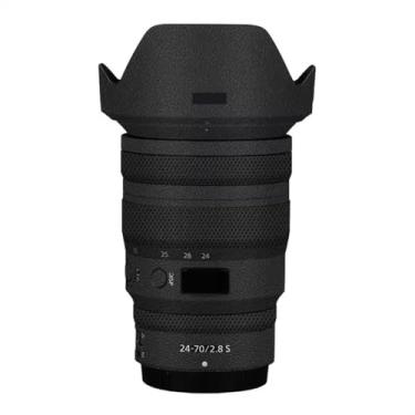 Imagem de Adesivo de câmera antiarranhões com tampa de lente para Nikon z 24-70 mm F2.8S Película protetora decalque protetor corporal 24-70 2,8 (contorno preto brilhante)