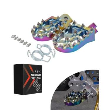 Imagem de JFG RACING Apoios Para Os Pés De Bicicleta Terra, Pedais Descanso Esmaltados Cr125/250 02-07/Crf150R 07-22/Crf250R 04-22/Crf250X 04-17/Crf450R 02-23/Crf250Rx 19-23/Crf450Rx 17-22/Crf450X 05-23/Crf25