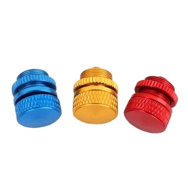 Imagem de 3Pcs RC Fuel Dots Φ4×Φ12 Aluminum for RC Airplane Boat Plane Gas Line Tubing Red/Yellow/Blue
