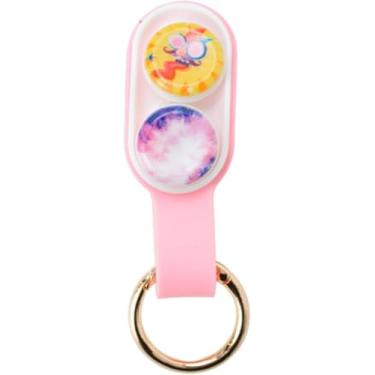 Imagem de Brinquedo Pop Puck Antiestresse Magnético Portátil | Fidget Spinner Sensorial com Ímãs Fortes | Alívio para Ansiedade, TDAH e Autismo | Compacto (Rosa)