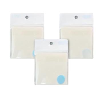 Imagem de Conjunto de 3 Post-Its 50 Folhas Adesivos Transparentes Notas Adesivas(3 KIT com 50 folhas)