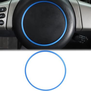 Imagem de Aunginsy Tampa de acabamento de anel circular de painel de console central compatível com Toyota FJ Cruiser 2007-2021 alumínio para painel de controle central de carro molde decorativo anel protetor