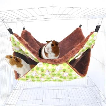 Imagem de TARANDUS Hamster para gaiola para furões - Cama esconderijo grande e macia de porquinho-da-índia, rede de chinchila, para animais pequenos, porquinho-da-índia, furão, gatinho, esquilo, chinchila, rato