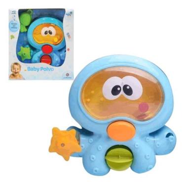 Imagem de Brinquedo Baby Polvo Com Ventosas Cascata De Àgua Polibrinq