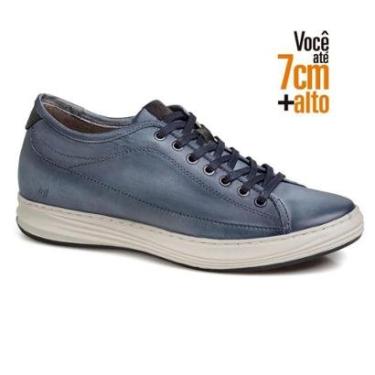 Imagem de Sapatenis Couro Rafarillo Masculino Cano Baixo Salto 7cm-Masculino