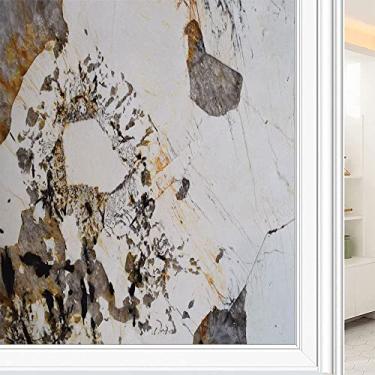 Imagem de Película de janela de privacidade de mármore, textura de estilo mármore, filme de vidro para sala de estar e escritório em casa, L90 x C 190 cm