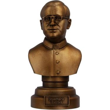 Imagem de Estátua Busto São Josemaría Escrivá (Cor Cobre Antigo)