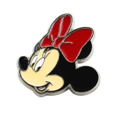 Imagem de Broche Metal Rosto Minnie 2.5x2.5cm - Disney