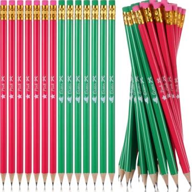 Imagem de Tenceur 36 peças de lembrancinhas de festa de feiticeiro a granel de bruxa lápis de madeira com borracha rosa verde novidade lápis de bruxa para crianças, adolescentes, adultos, sala de aula, presente