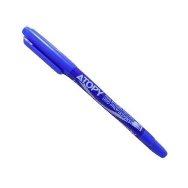 Imagem de Caneta Marcador Permanente Ponta Dupla Azul 0.5/1.0 - Atopy