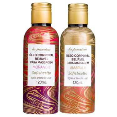 Imagem de Kit Óleo De Massagem Sensual Sensação Quente: Amarula + Morango - Sofi