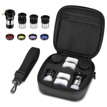 Imagem de Conjunto de oculares para telescópio astronômico NEEWER 9PCS com acessórios