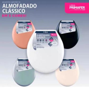 Imagem de Assento Tampa Sanitário Vaso Oval Almofadado Atlas Primafer