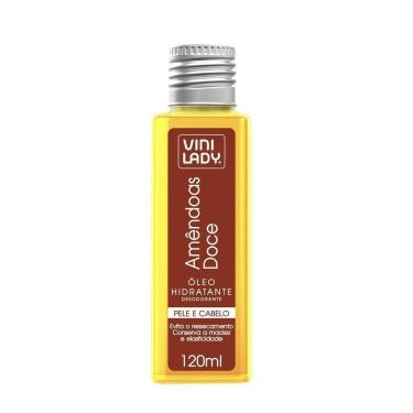 Imagem de Óleo Hidratante Pele e Cabelo Amêndoas Doce 120ml Vini Lady-Unissex