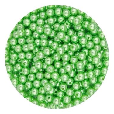 Imagem de Miçangas Bola Perolada 06mm 200un - DEZdeDEZ, Verde