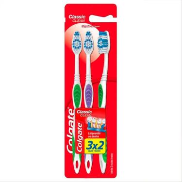 Imagem de Escova Dental Colgate Classic Clean Leve 3 Pague 2