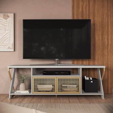 Imagem de Rack para Tv 60 Polegadas Rgb Industrial P1033 Arena / Dourado