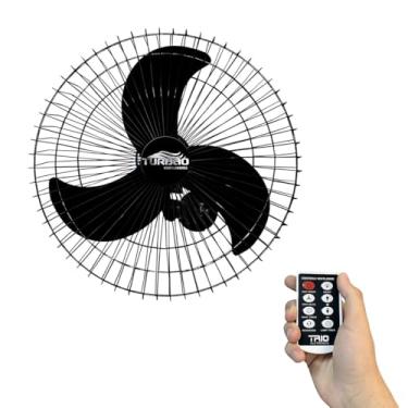 Imagem de Ventilador De Parede Oscilante 60cm Preto Turbão Com Controle Remoto