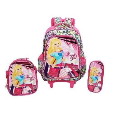 Imagem de Kit Mochila Rodinha Sweet Girl - 3 Peças - Futuro