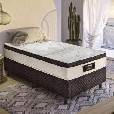 Imagem de Cama Box Conjugado Solteirão com Colchão (98x65x198) Ibiza Gazin CR35366 Areia/Marrom