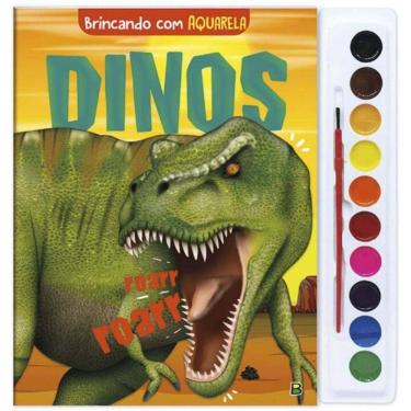 Imagem de Brincando Com Aquarela: Dinos