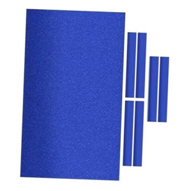 Imagem de menolana Toalha de mesa de bilhar, toalha de mesa de bilhar, de de bilhar pré-cortada e capa de de bilhar com trilho acolchoado, L Blue