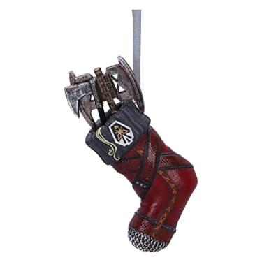 Imagem de Nemesis Now O Senhor dos Anéis Gimli Meia Ornamento Pendurado 8,7 cm, Resina, Oficialmente Licenciado Senhor dos Anéis Ornamento Pendurado, Fundido na Melhor Resina, Pintado à Mão