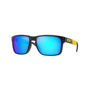 Imagem de Oakley Pacote de óculos de sol OO9102: OO 9102 HOLBROOK 9102R9 Holbrook Lar Matte Black Prizm e kit de acessórios de coleira vermelha pequena