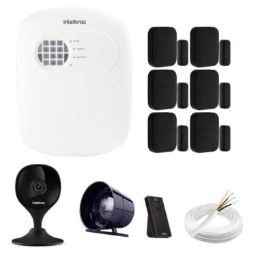 Imagem de Kit Alarme Intelbras com Câmera WiFi e 6 Sensores sem Fio via App