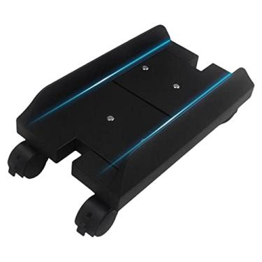 Imagem de Suporte para CPU, suporte de torre de PC móvel com rodízios de rotação de 360°, suporte de mainframe para PC de mesa, suporte ajustável para PC