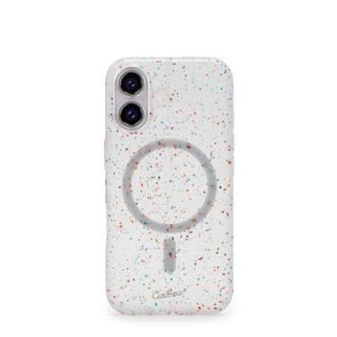 Imagem de Customic Capinha Case Capa para Celular iPhone 16 (6.1"), Spot Anti Impacto Proteção Militar 1.2 metros contra quedas, Compatível Mag-Safe, Branco