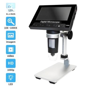 Imagem de Microscópio Estéreo Digital De 4,3" 1000X USB Portátil Com 8 LEDs De A
