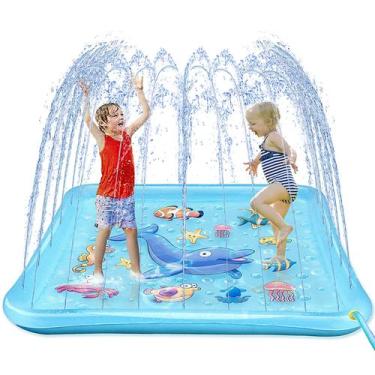 Imagem de Splash Pad Growsland para crianças pequenas com 67 brinquedos aquático